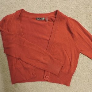 Red Crop Cardigan